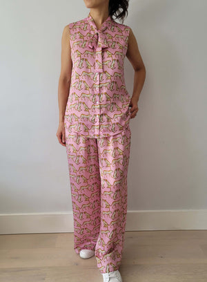 Pink Cheetah Blouse