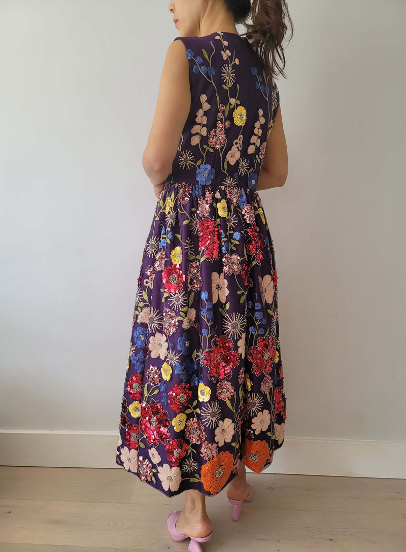 Florence Sequin Flower Dress