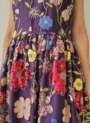 Florence Sequin Flower Dress