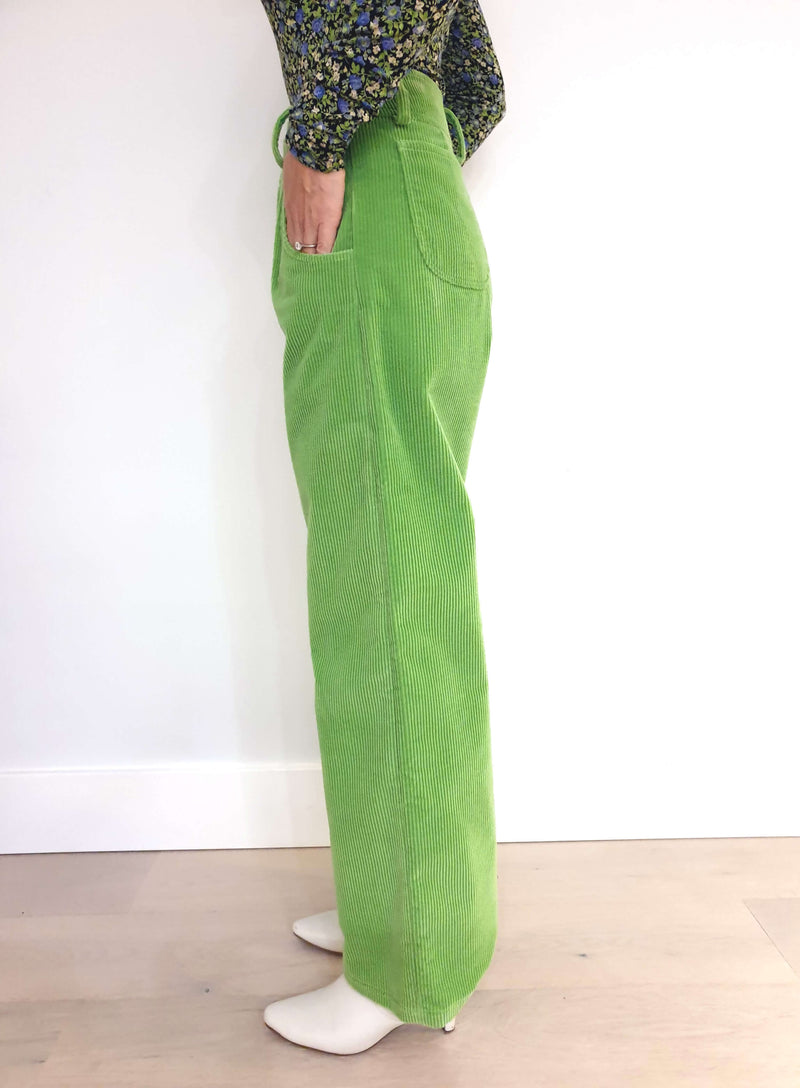 Green Envy Corduroy Pants