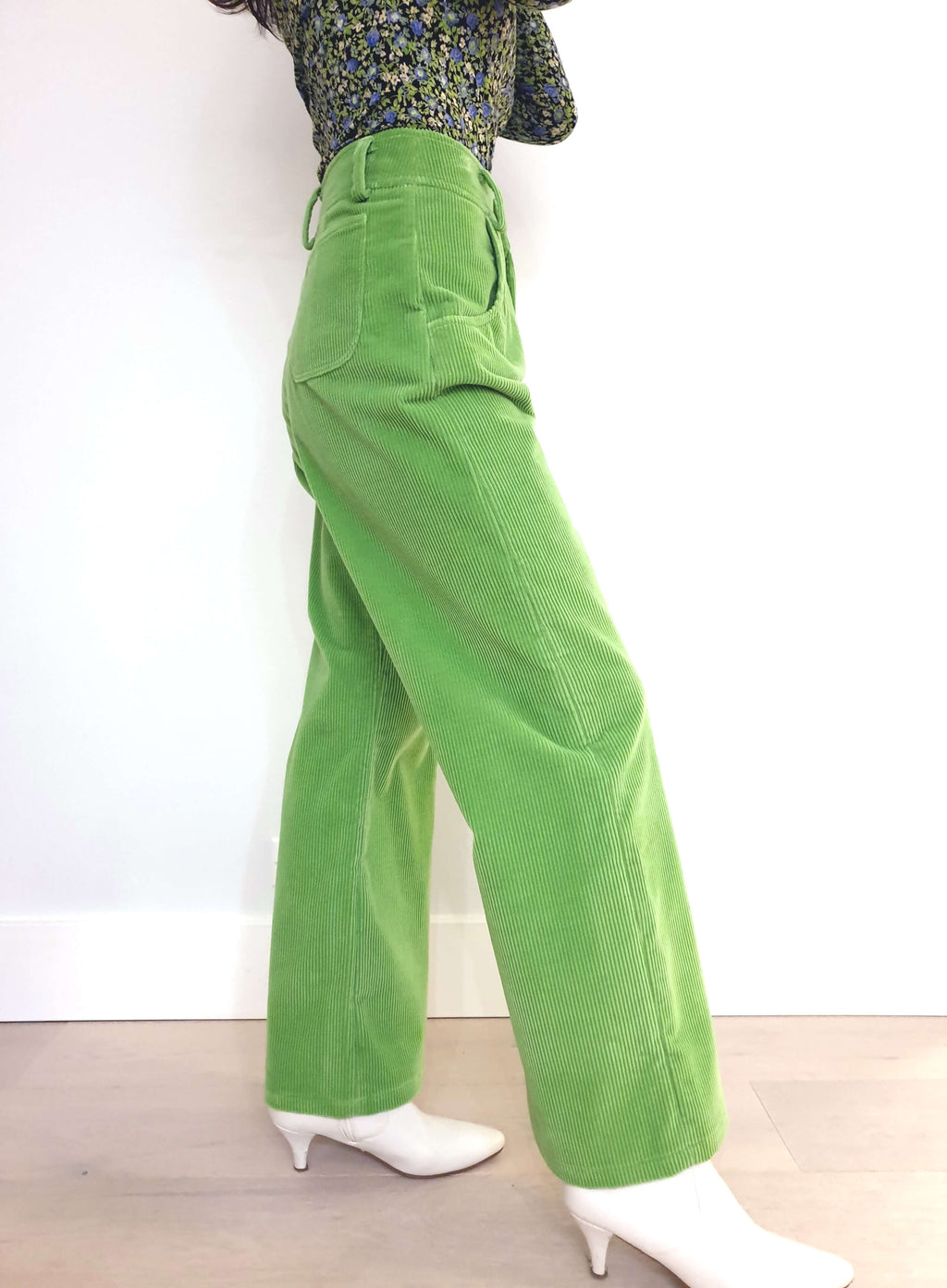 Green Envy Corduroy Pants