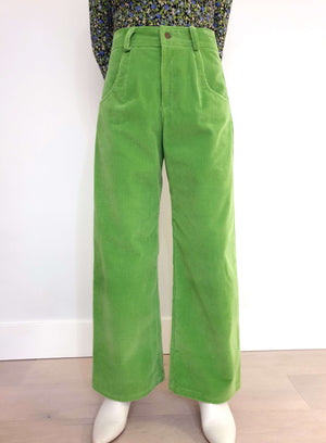 Green Envy Corduroy Pants