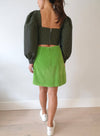 Green Envy Corduroy Skirt