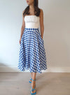 Gingham Long Skirt