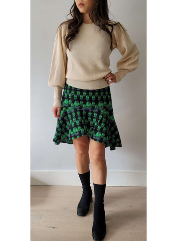 Green Envy Corduroy Skirt