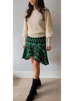 Green Rose Skirt
