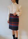 Gingham Long Skirt